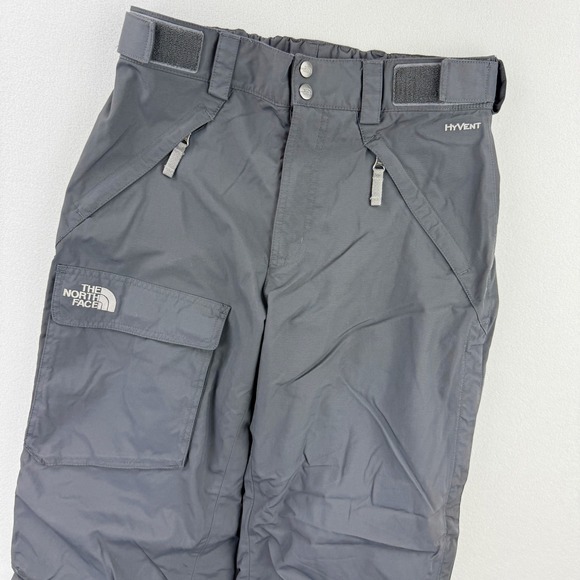 The North Face HYVENT Gray Snowboard Ski Pants Mens Size S Cargo Pocket - Picture 1 of 13